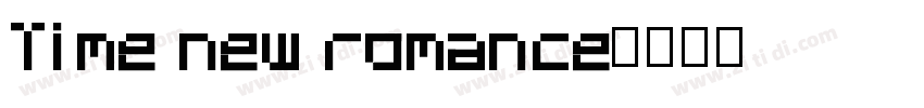 Time new romance字体转换